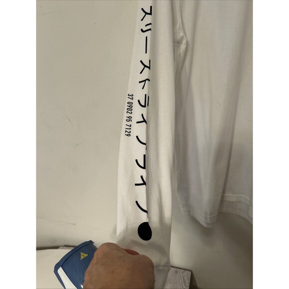 Mens Adidas Three Stripe Life For Creators Only LS White  T-Shirt L japan - Picture 4 of 7